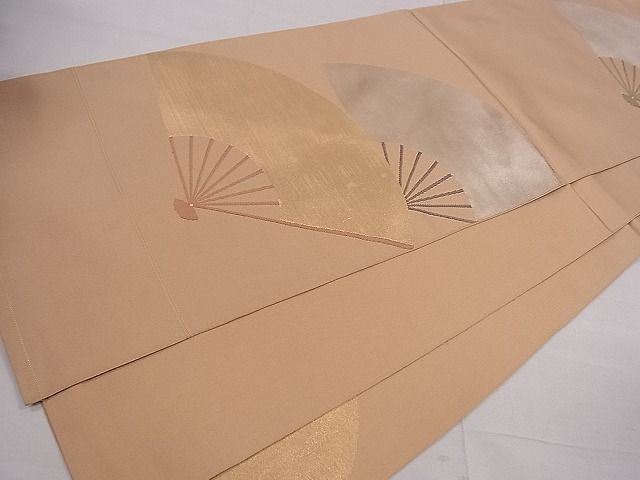 平和屋着物■太鼓柄袋帯 扇面文 金銀糸 逸品 ze5717