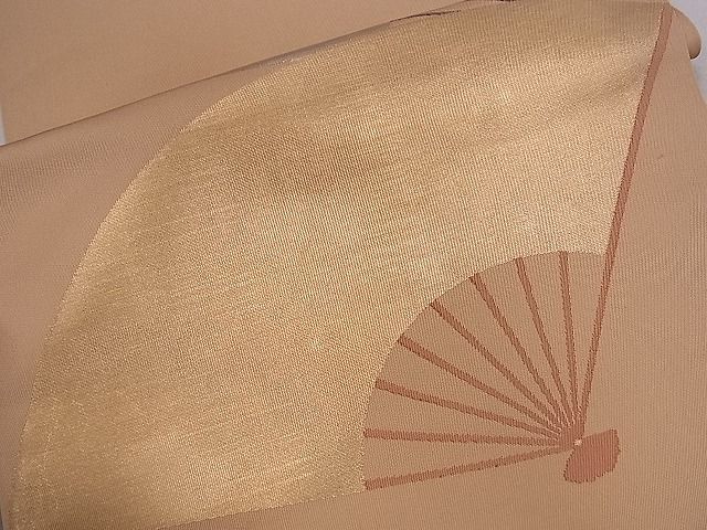平和屋着物■太鼓柄袋帯 扇面文 金銀糸 逸品 ze5717