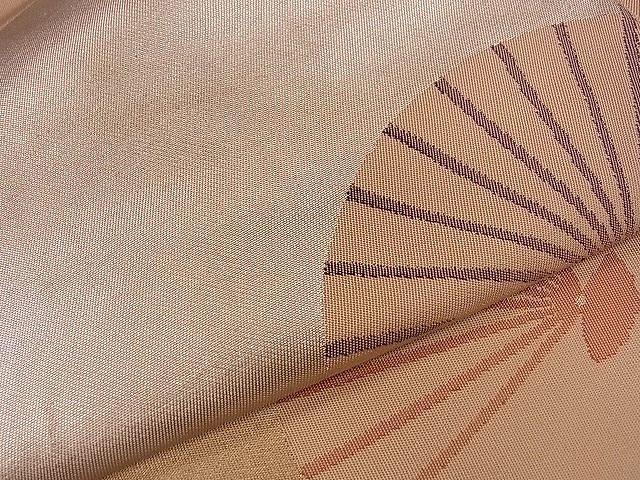 平和屋着物■太鼓柄袋帯 扇面文 金銀糸 逸品 ze5717