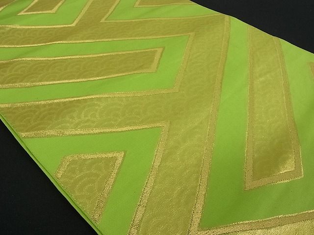 平和屋着物■六通柄 本袋帯 吉祥文 金糸 逸品 zy0569